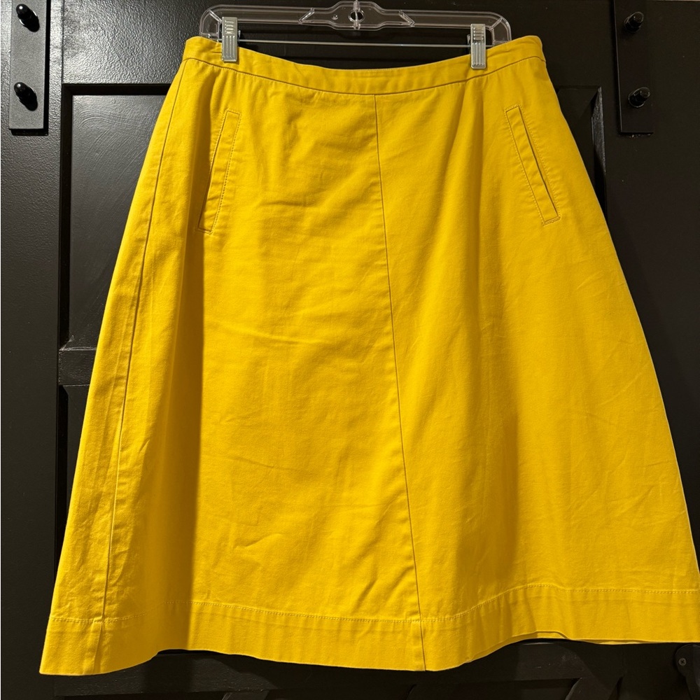 Boden a line chino skirt-bright yellow size US 10L / UK 14L